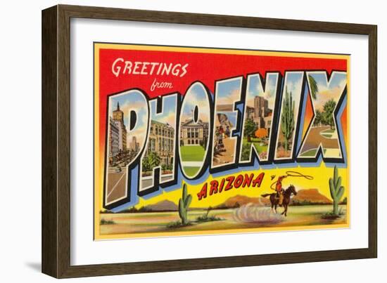 Greetings from Phoenix, Arizona-null-Framed Art Print