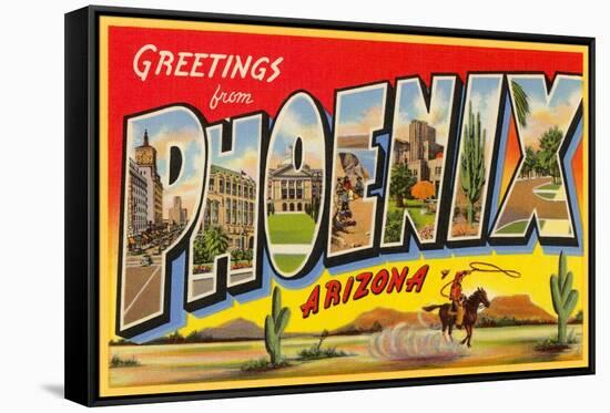 Greetings from Phoenix, Arizona-null-Framed Stretched Canvas