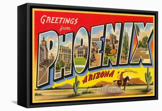 Greetings from Phoenix, Arizona-null-Framed Stretched Canvas