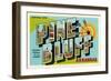 Greetings from Pine Bluff, Arkansas-null-Framed Art Print