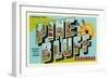 Greetings from Pine Bluff, Arkansas-null-Framed Art Print