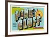 Greetings from Pine Bluff, Arkansas-null-Framed Premium Giclee Print