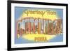 Greetings from Pittsburg, Western Pennsylvania-null-Framed Art Print