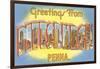 Greetings from Pittsburg, Western Pennsylvania-null-Framed Art Print