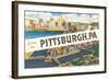 Greetings from Pittsburg, Western Pennsylvania-null-Framed Art Print