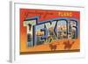 Greetings from Plano, Texas-null-Framed Art Print