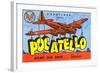 Greetings from Pocatelo, Army Base, Idaho-null-Framed Art Print