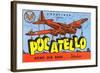 Greetings from Pocatelo, Army Base, Idaho-null-Framed Art Print