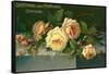 Greetings from Portland, Oregon, Roses-null-Framed Stretched Canvas