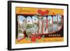 Greetings from Portland, Oregon, the City of Roses-null-Framed Giclee Print