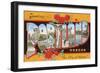 Greetings from Portland, Oregon, the City of Roses-null-Framed Giclee Print