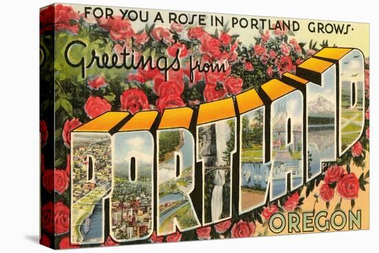 Greetings from Portland, Oregon-null-Stretched Canvas