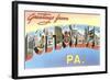 Greetings from Pottsville, Pennsylvania-null-Framed Art Print