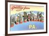 Greetings from Pottsville, Pennsylvania-null-Framed Art Print