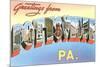 Greetings from Pottsville, Pennsylvania-null-Mounted Art Print