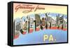 Greetings from Pottsville, Pennsylvania-null-Framed Stretched Canvas