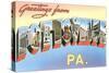 Greetings from Pottsville, Pennsylvania-null-Stretched Canvas