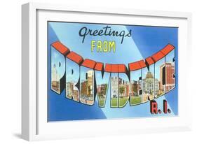 Greetings from Providence, Rhode Island-null-Framed Art Print