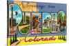 Greetings from Pueblo, Colorado-null-Stretched Canvas
