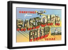 Greetings from Randolph Field, Texas-null-Framed Art Print
