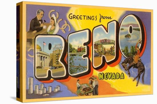Greetings from Reno, Nevada-null-Stretched Canvas