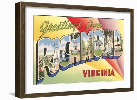 Greetings from Richmond, Virginia-null-Framed Art Print