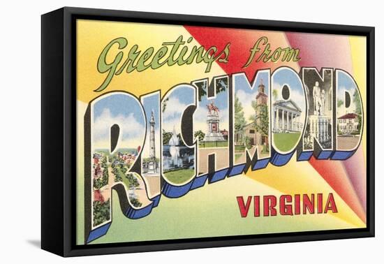 Greetings from Richmond, Virginia-null-Framed Stretched Canvas