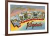 Greetings from Richmond, Virginia-null-Framed Premium Giclee Print