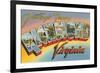 Greetings from Richmond, Virginia-null-Framed Premium Giclee Print