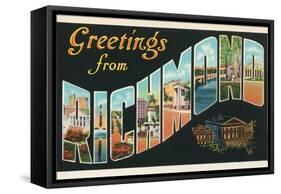 Greetings from Richmond, Virginia-null-Framed Stretched Canvas