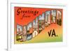 Greetings from Richmond, Virginia-null-Framed Premium Giclee Print