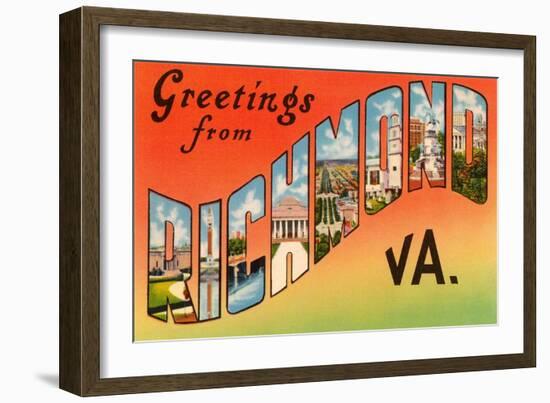 Greetings from Richmond, Virginia-null-Framed Art Print
