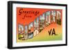 Greetings from Richmond, Virginia-null-Framed Art Print