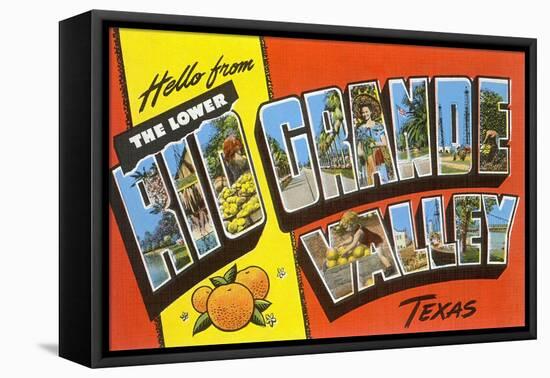 Greetings from Rio Grande Valley, Texas-null-Framed Stretched Canvas