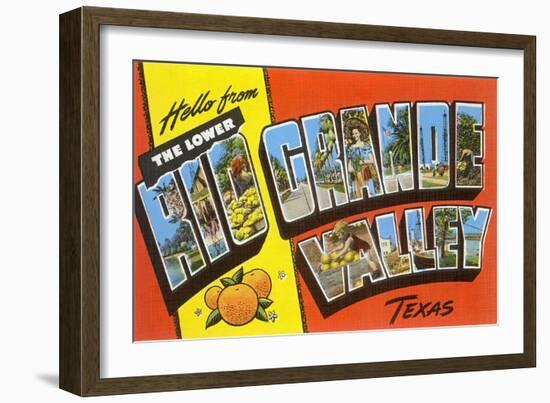 Greetings from Rio Grande Valley, Texas-null-Framed Art Print