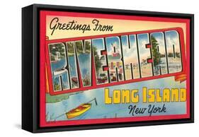 Greetings from Riverhead, Long Island, New York-null-Framed Stretched Canvas