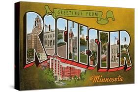 Greetings from Rochester, Minnesota-null-Stretched Canvas