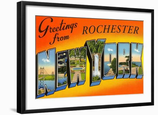 Greetings from Rochester, New York-null-Framed Art Print