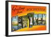 Greetings from Rochester, New York-null-Framed Art Print