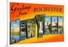 Greetings from Rochester, New York-null-Framed Art Print