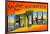 Greetings from Rochester, New York-null-Framed Art Print