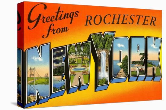 Greetings from Rochester, New York-null-Stretched Canvas