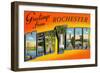 Greetings from Rochester, New York-null-Framed Art Print