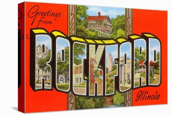 Greetings from Rockford, Illinois-null-Stretched Canvas