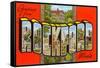 Greetings from Rockford, Illinois-null-Framed Stretched Canvas