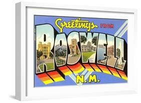 Greetings from Roswell, New Mexico-null-Framed Art Print