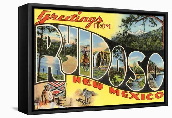 Greetings from Ruidoso, New Mexico-null-Framed Stretched Canvas