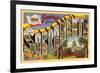 Greetings from Sacramento, California-null-Framed Premium Giclee Print