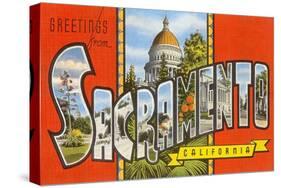 Greetings from Sacramento, California-null-Stretched Canvas