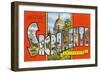 Greetings from Sacramento, California-null-Framed Premium Giclee Print